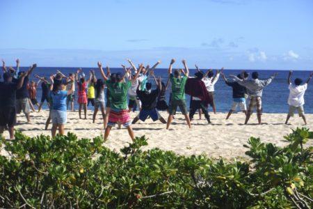 Hawaii beach exercise