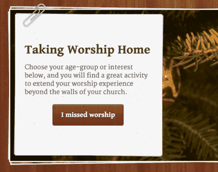 I missed worship site