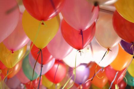 Brightly colored ballons